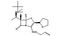 6-(1'-叔丁基二甲基硅氧乙基)-2-(2''-四氢呋喃基)培南-3-羧酸烯丙酯